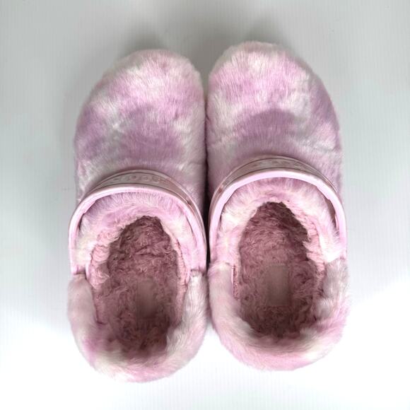 CROCS Fur Sure Classic Lined Clogs Women 7/Men 9 Street Style Faux Fur Platform - Picture 3 of 9